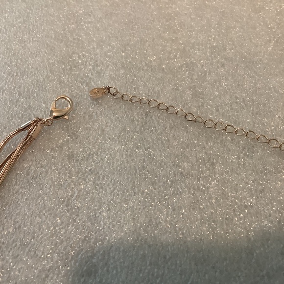 Lauren Conrad Multi String Rose Gold Tone Necklace NWT 16 Inch - Picture 5 of 8